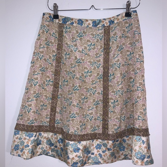 Marc by Marc Jacobs Silk Skirt Patchwork Floral Midlength - Picture 5 of 11